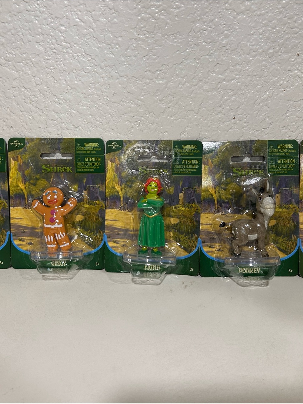 DREAMWORKS SHREK MICRO COLLECTION LOT OF 5 FIGURES CAKE TOPPERS